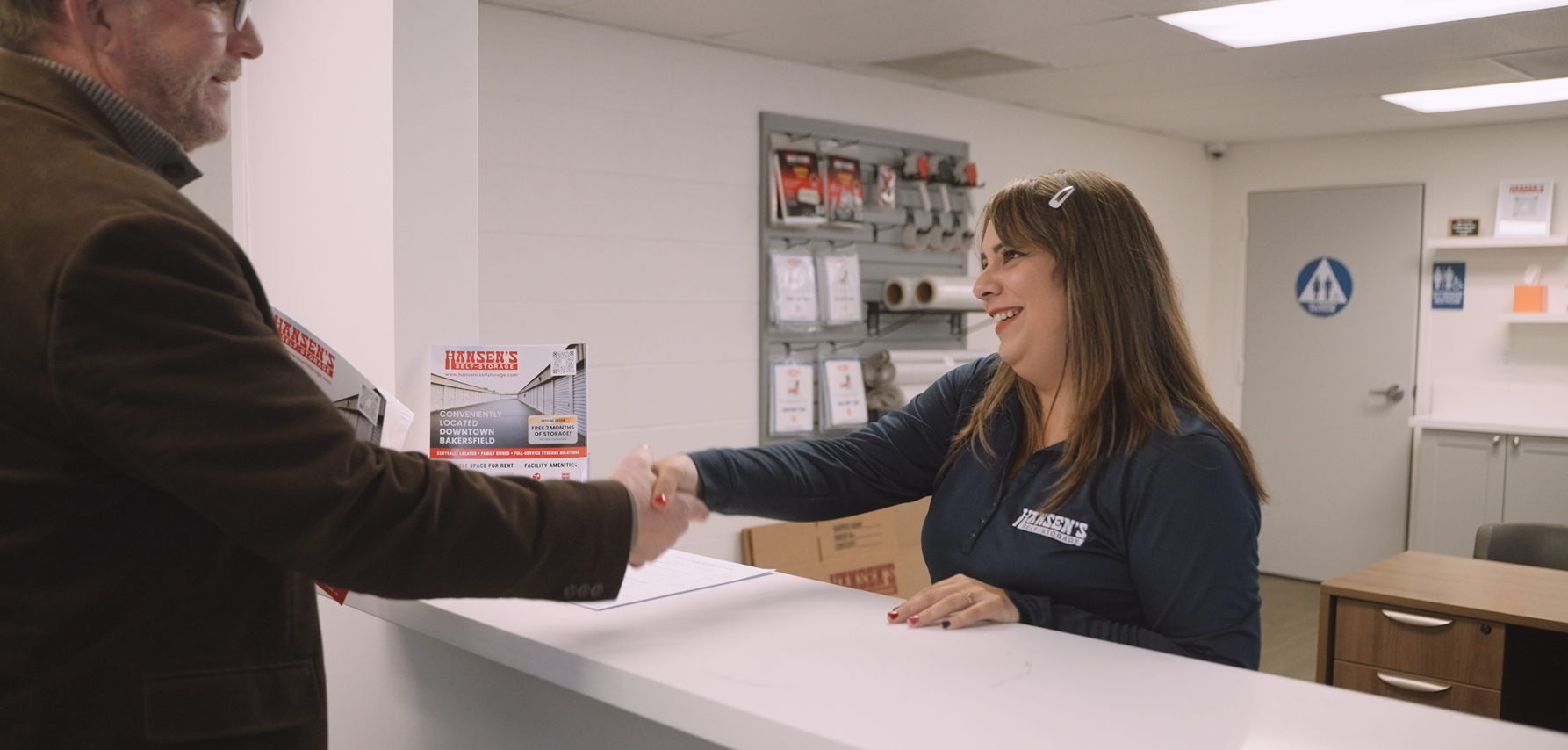 Hansen's Self Storage Handshake